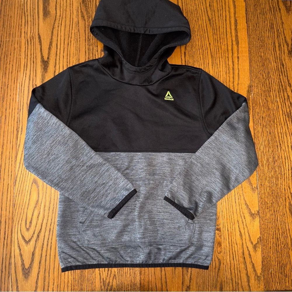 Reebok Kids Black and Gray Hoodie